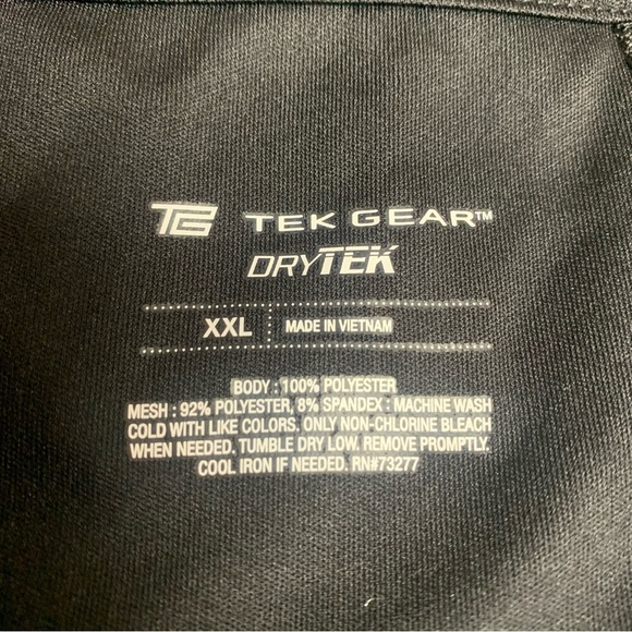 Tek Gear dry Tek black workout tank top size XXL - Picture 2 of 4